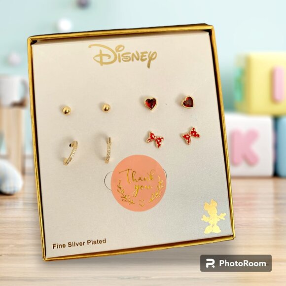 Disney Jewelry - Disney 4 pairs of earrings